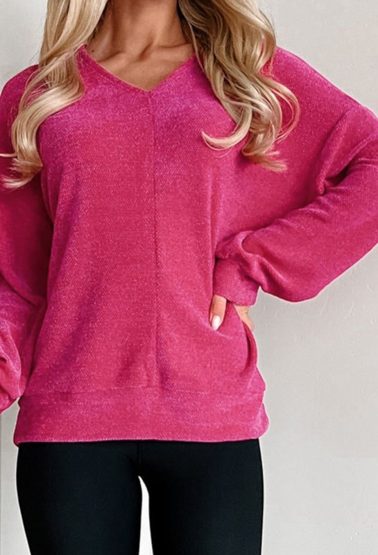 JA Long Sleeve V Neck Top
