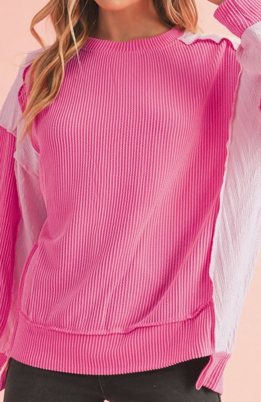 Rib Colorblock Sweatshirt JA