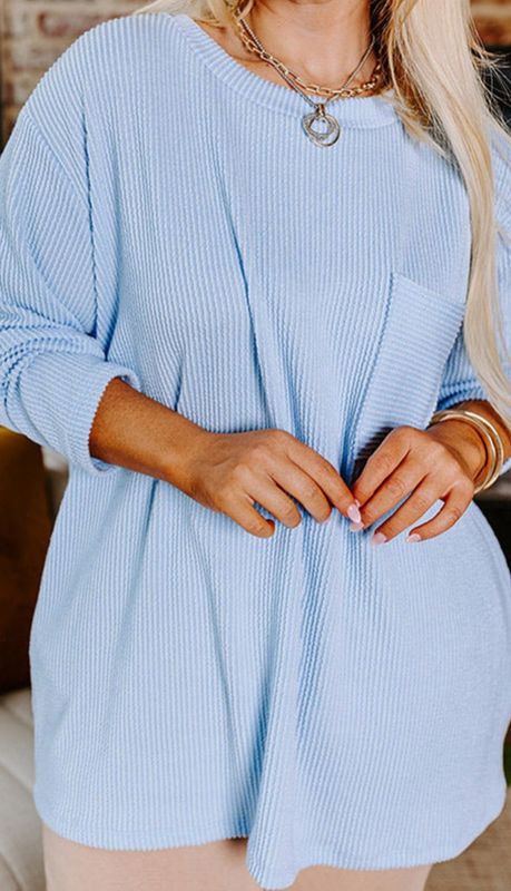 Ribbed Textured Long Sleeve JA