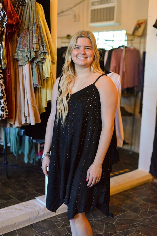 Saudi embellished slip dress