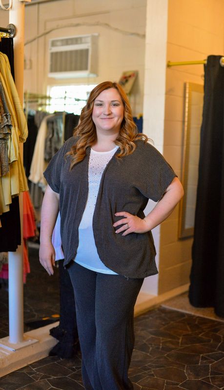 Thermal knit tank top Plus