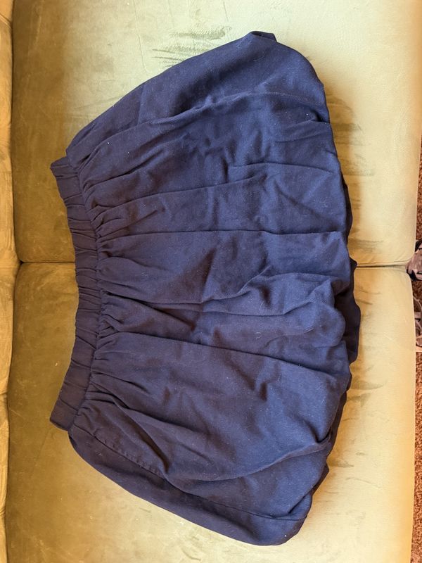 Black woven bubble skirt