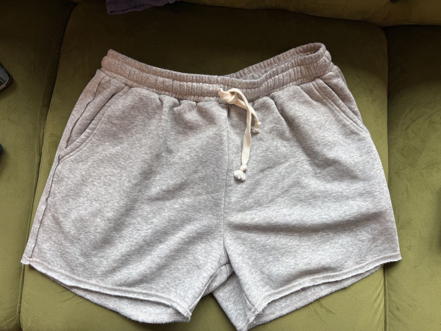 Grey lounge shorts