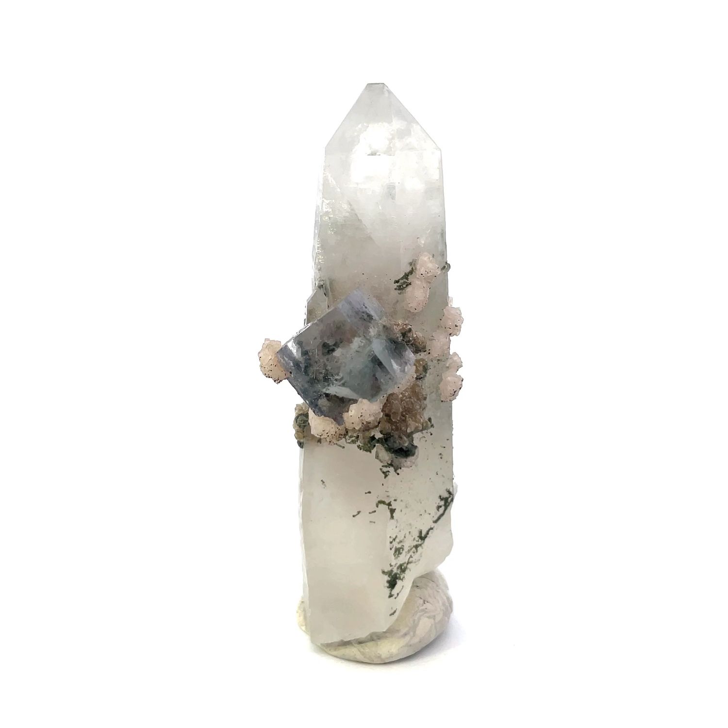 Fluorite on Quartz #35