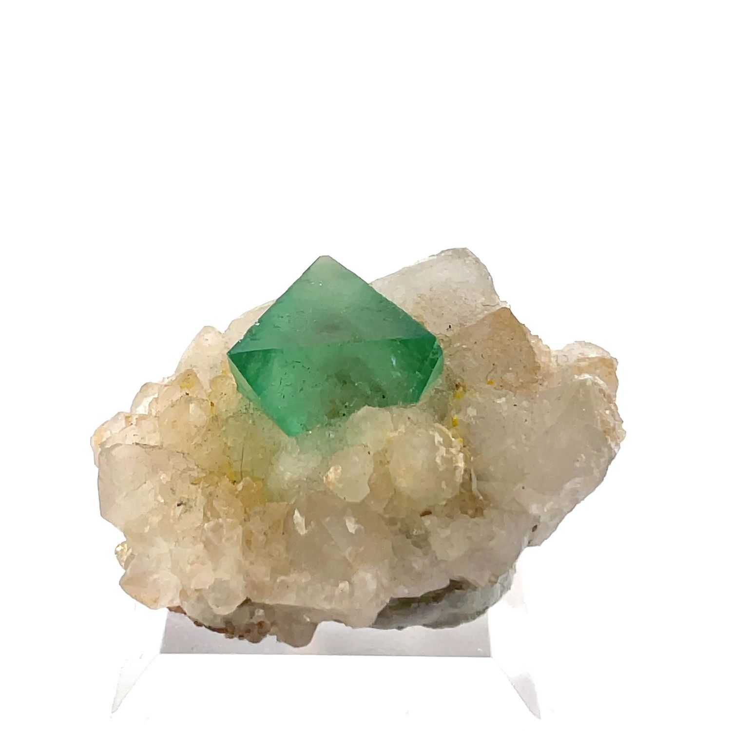 Fluorite on Quartz #159