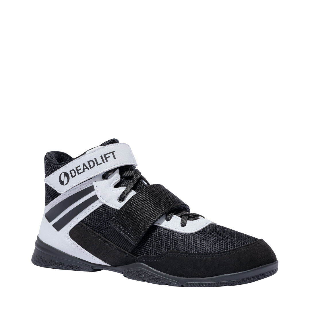 SABO Deadlift PRO White/Black gym deadlift shoes