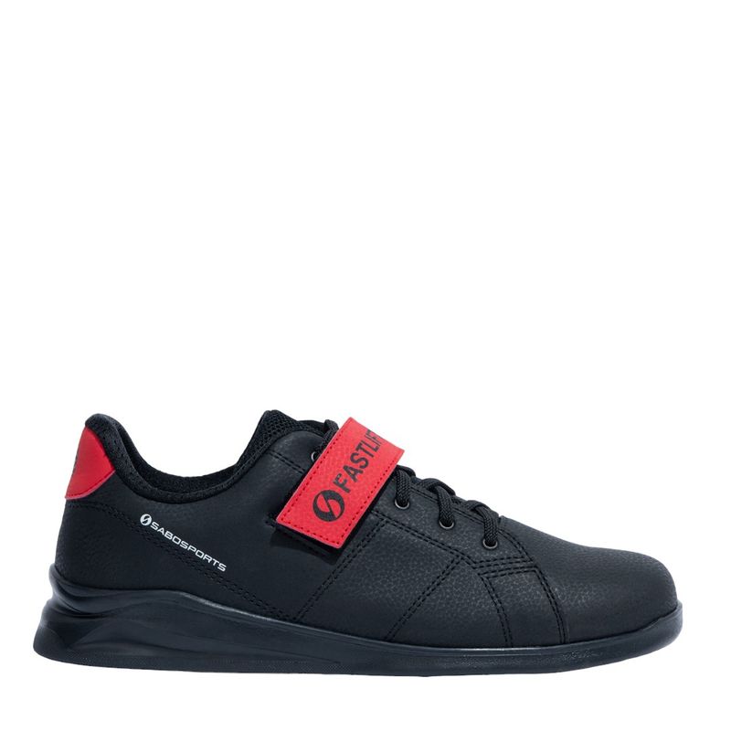 &quot;Fastlift Trainer&quot;, Black/Red, weightlifting powerlifting crossfit gym shoes SABO