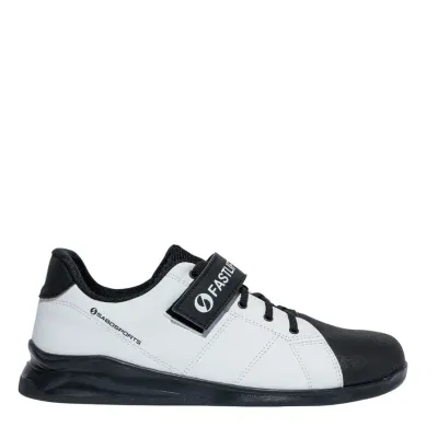 "Fastlift Trainer", White, weightlifting powerlifting crossfit gym shoes SABO