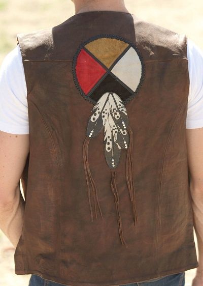 Circle Of Life Vest - Brown