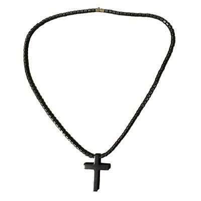 Hematite Animal  Neck 18"*, Animal: Cross