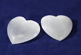 Selenite Heart Lg