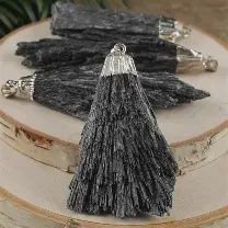 SP Blk Kyanite Cryst Qtz Pend*