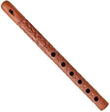 Engraved Wood Flute 13"