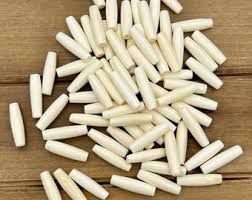 1" White Bone Hairpipe