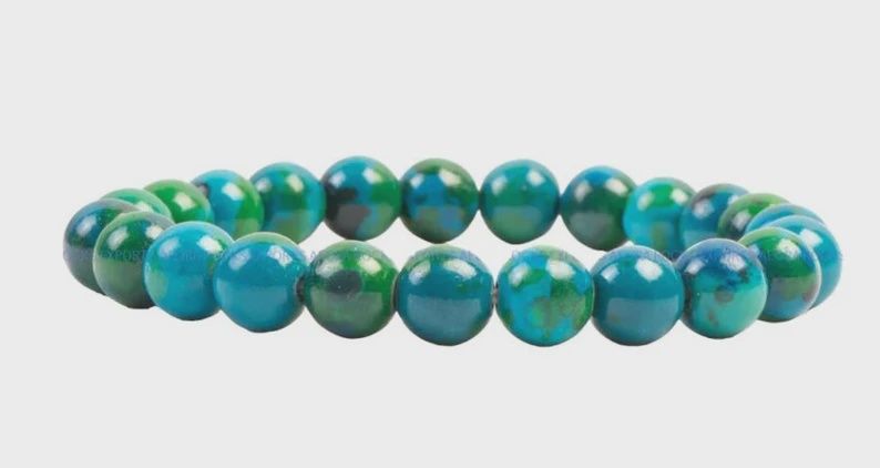 8mm Chrysocolla Stretch Brac