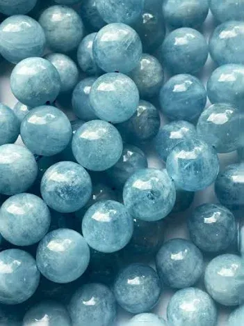 8mm Aquamarine Rd 16"