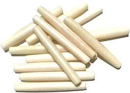 4" White Bone Hairpipe10pc