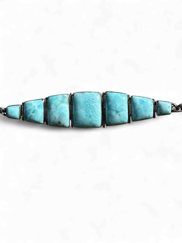 025965 SS Larimar Bracelet AAA 127.0