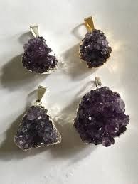 SP Amethyst Druzy Pend Sm