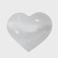 Selenite heart Sm