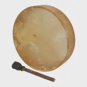Hand Drum, 17" Natural Deer