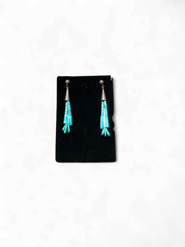 054452 PHYU0122 Turq.Heishi Earrings