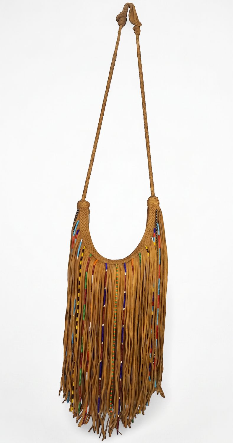 Gypsy Bag Beige w/ frng