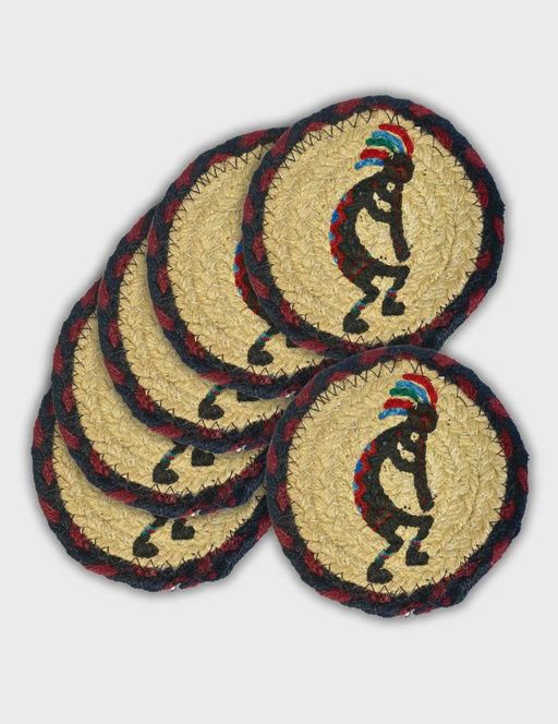 Kokopelli Jute Coaster