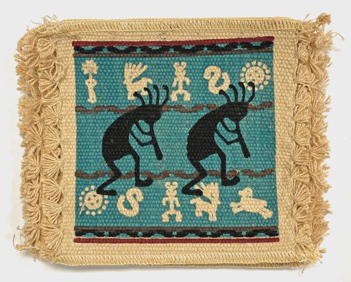 Coaster - Kokopelli Blue 152 6x6