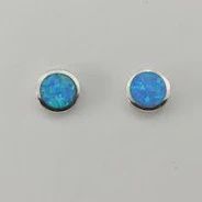 SS 3mm Blue opal Dot ER