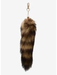 Racoon tail keychain LG