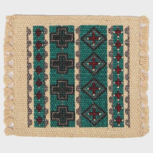 Coaster -Teal Cross 164 6x6