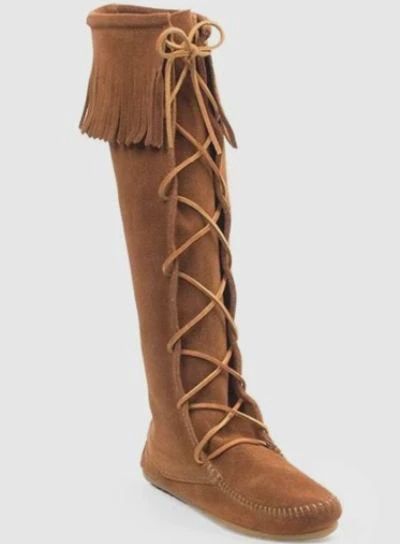 1422 Brown Knee Hi Lace