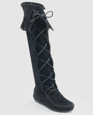 1429 Black Knee Hi Lace