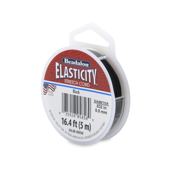 Elasticity BLK 0.8mm 5m
