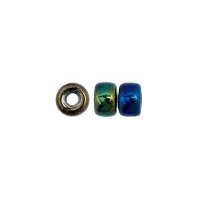 6mm OP Blue AB Mini Crow 100pc