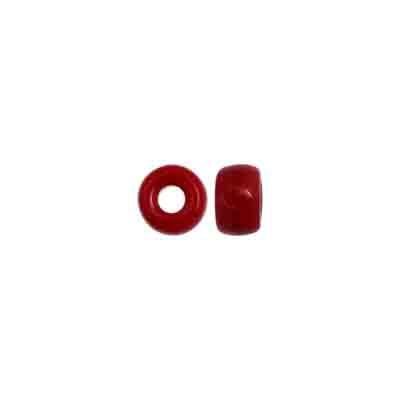 6mm Op Red Mini Crow Bead 100 Count