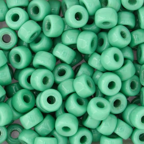 6mm Op Turq Mini Crow100pc