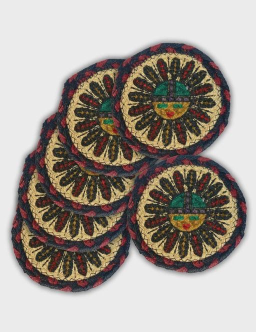 Sunface Jute Coaster