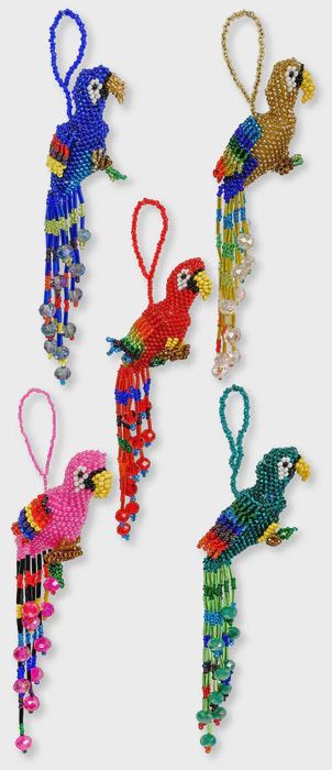 Beaded Parrot - Lg Tail