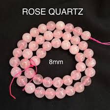 8mm Rose Qtz Rd 16"