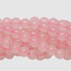 6mm Rose Qtz Rd 16"