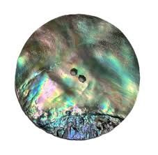 Abalone Disc 1 1/4 2 hole
