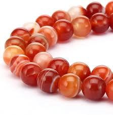 6mm Red Stripe Agate Rd