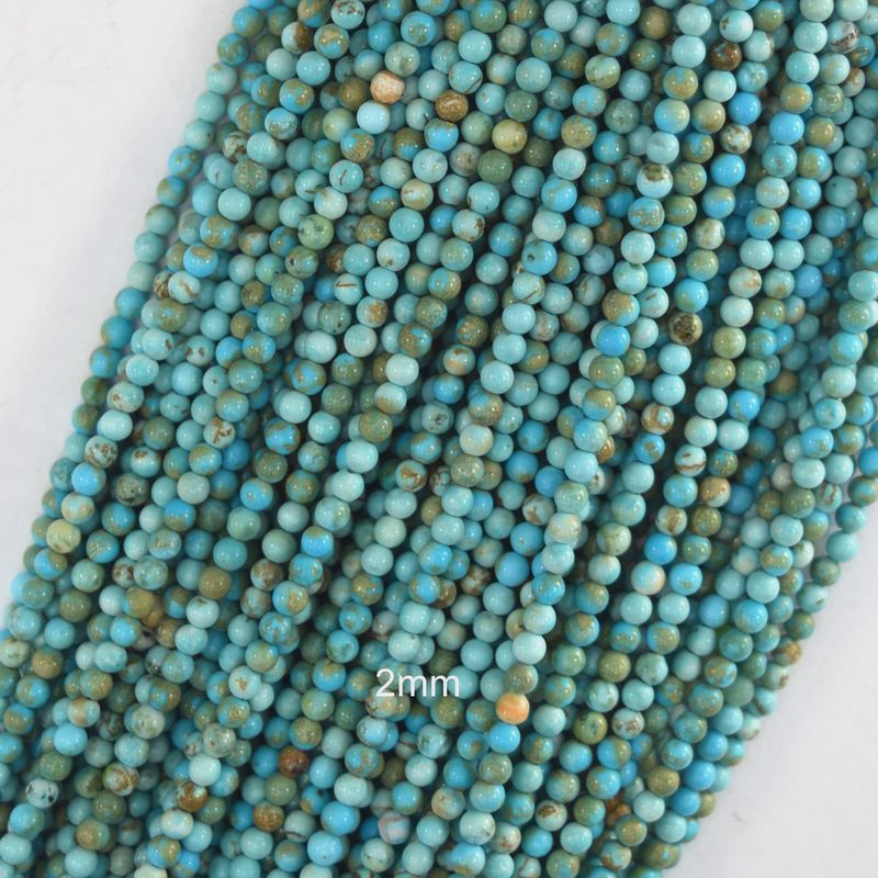 2mm Turquoise Round