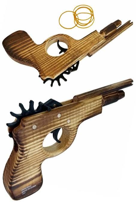 Wood Rubber Band Pistol