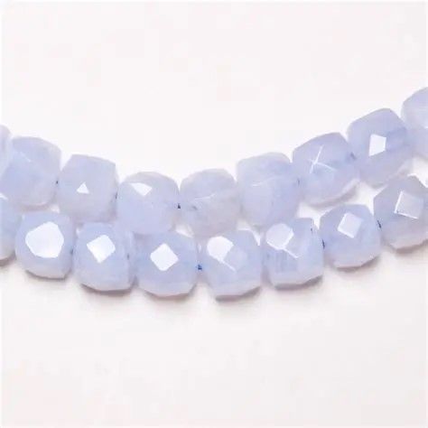 8mm Chalcedony Nat Faceted