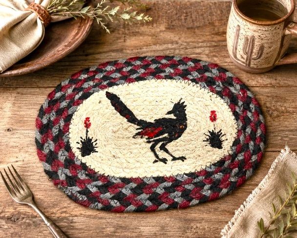 Road Runner Jute Oval Trivit 8x12