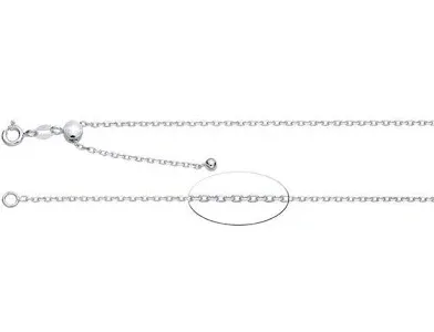 SS Adjustable Rolo Chain 22 in