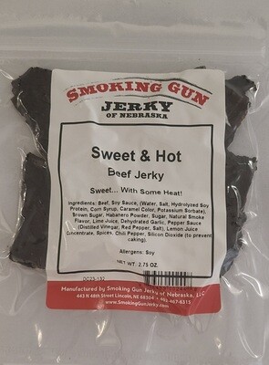 Sweet & Hot Beef Jerky, 2.75 oz. Pkg.